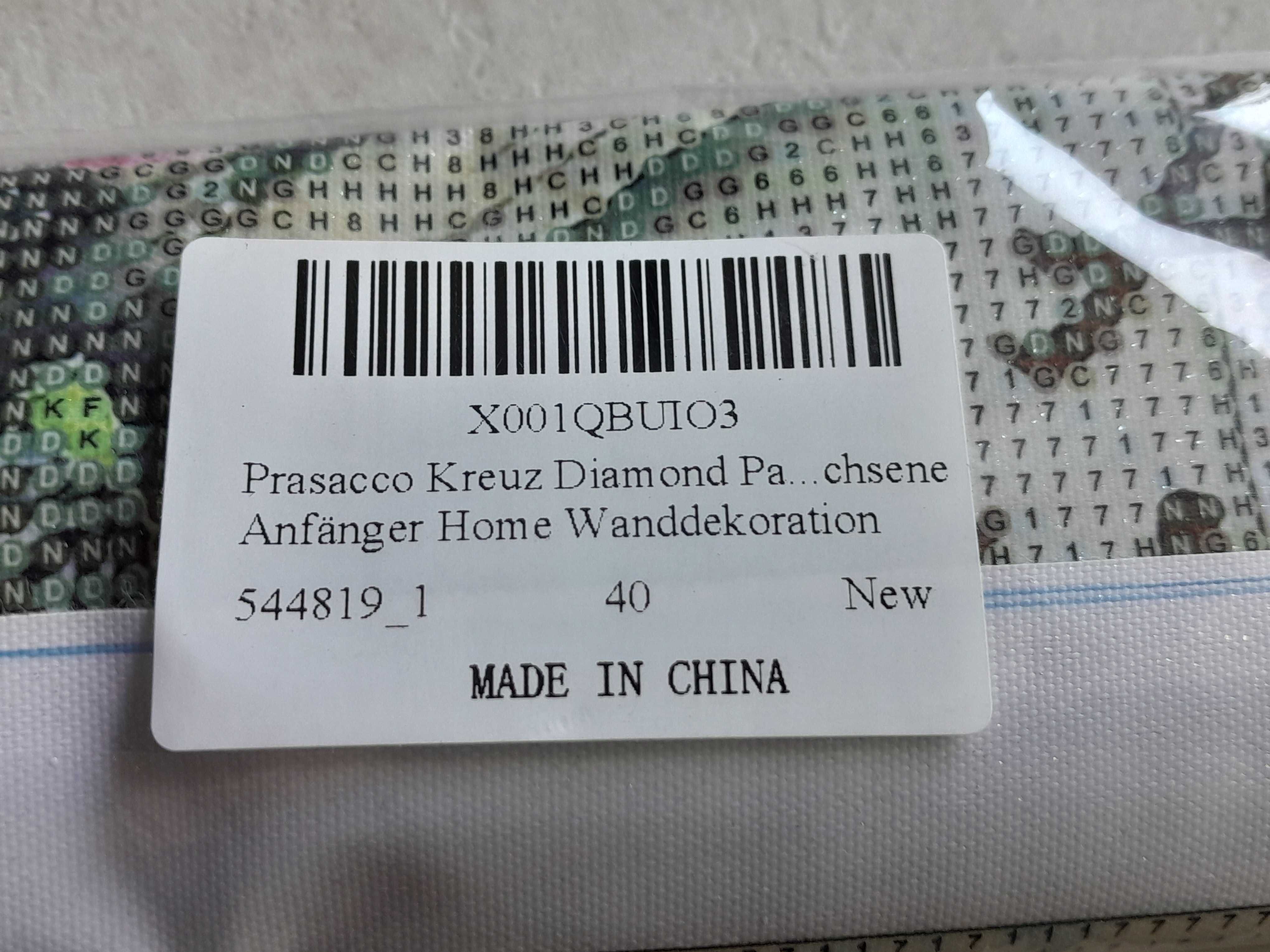 Domowa dekoracja ścienna wyklejanka diamentowa krzyż 30x40 nowa outlet