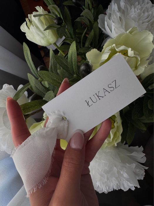 Winietki ze wstazka szyfonowa