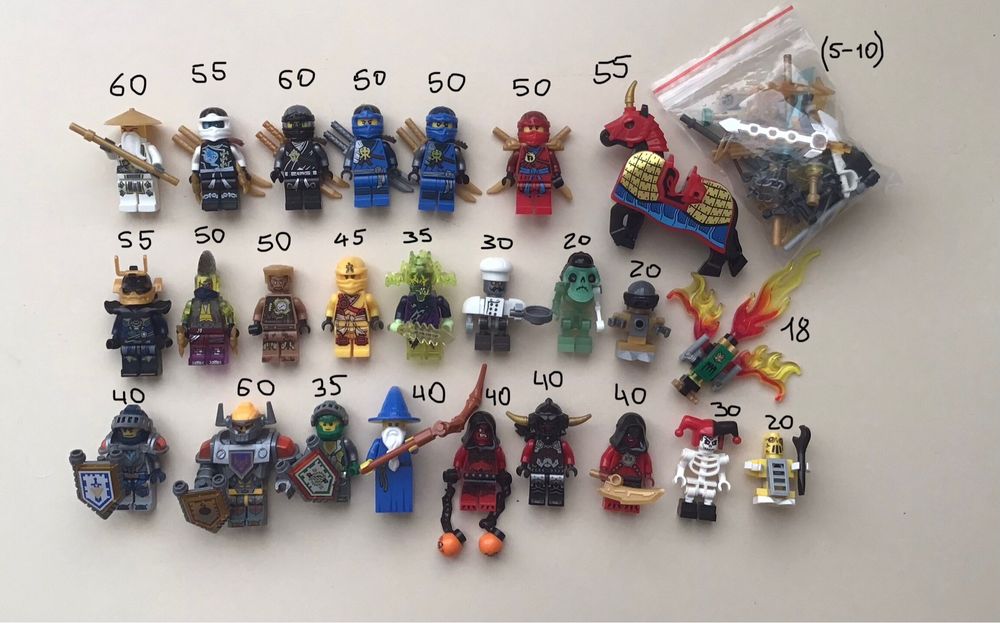 Фигурки лего lego ninjago nexo knights