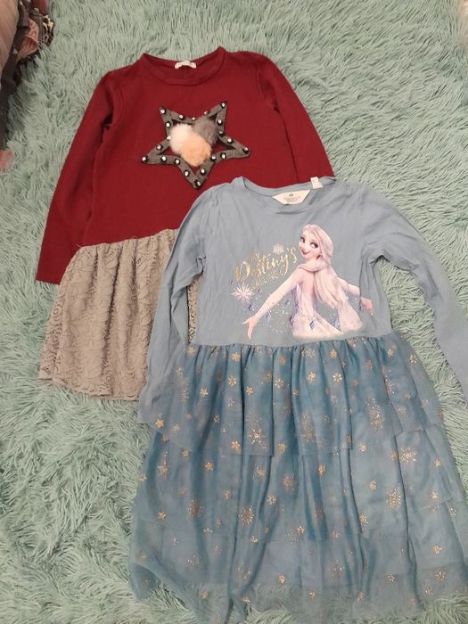 Paka ubranek dla dziewczynki r.122/128