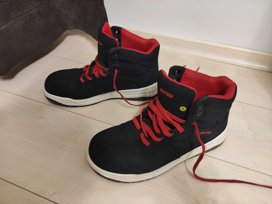 Męskie bezpieczne buty robocze Elten Lakers Black Mid r. 41 26,5 new