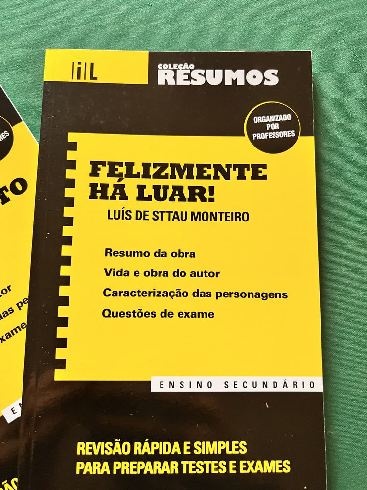 4 Livros Resumo Obras Português Secundário