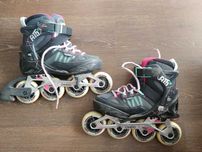 Rolki Oxelo Fit 5 czarno-różowe regulowane rozmiar 32-35