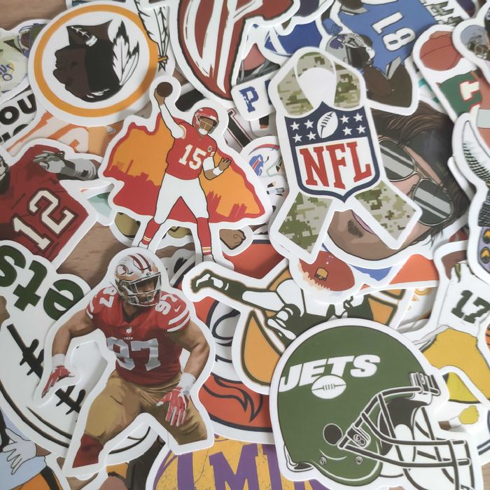 50 Autocolantes Stickers Futebol Americano