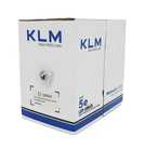 Кабель вита пара внутрішній KLM UTP Cat5e 4x2x0.50 CCA PVC W 305м