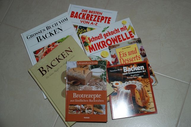 7 livros de culinária em Alemão