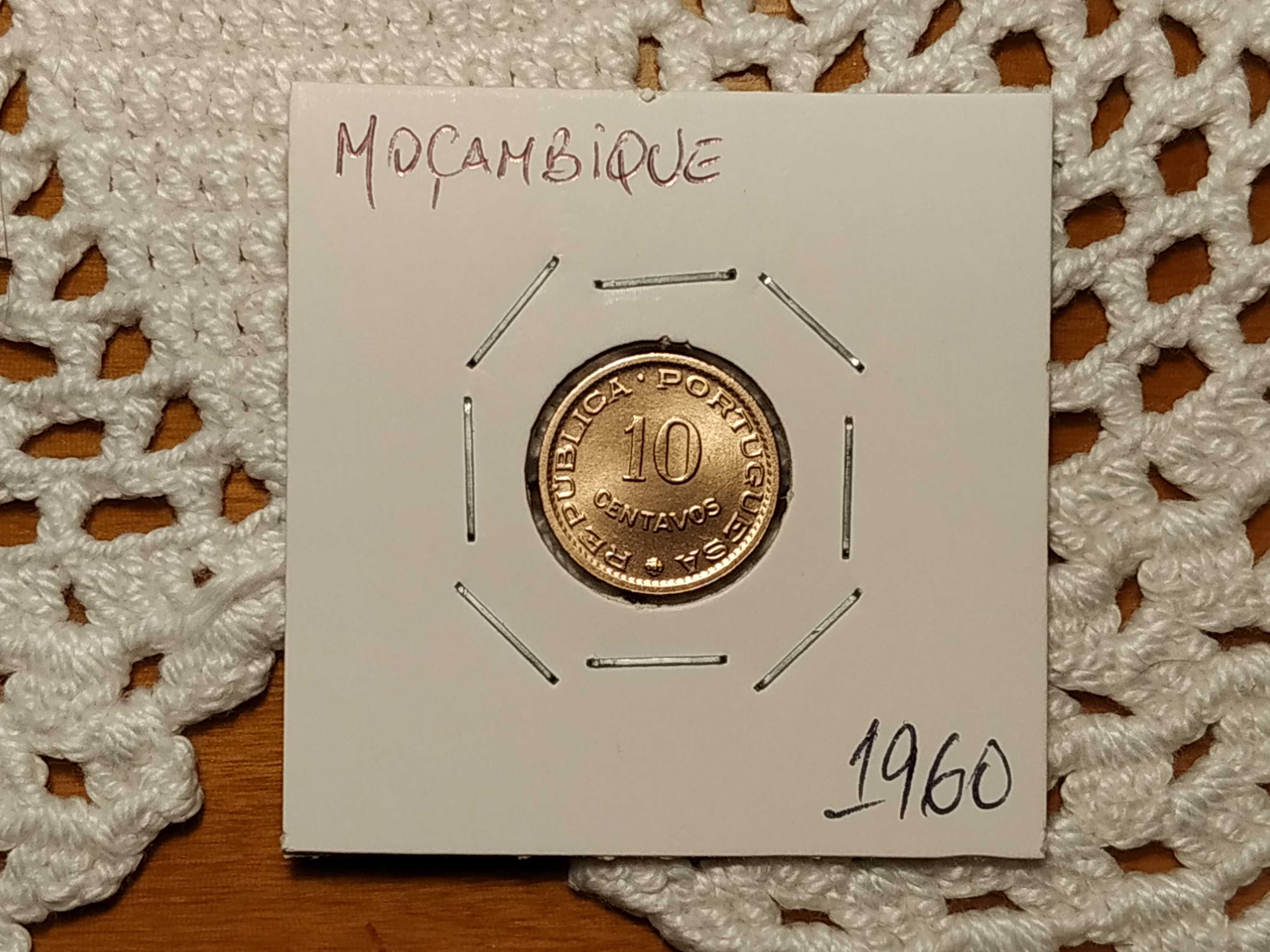 Moçambique - moeda de 10 centavos de 1960