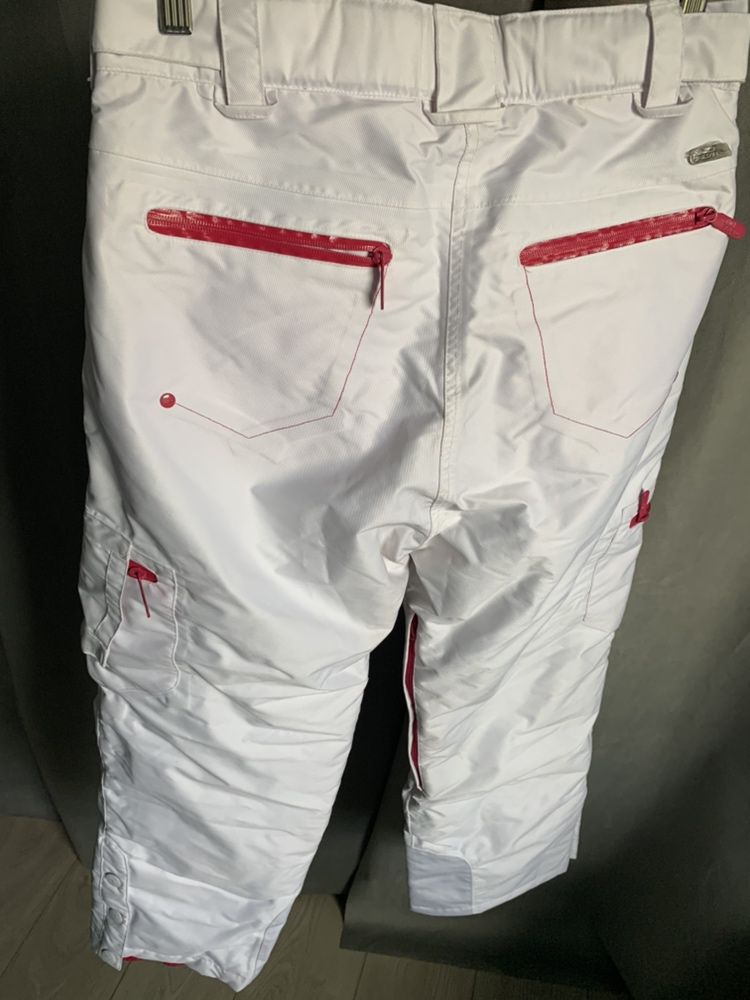 Spodnie narciarskie / snowboardowe białe nowe