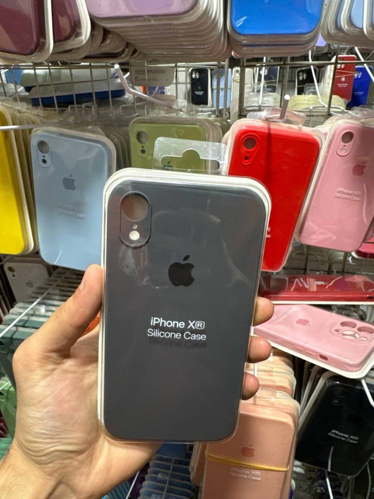 Чехол с квадратными бортиками на айфон XR iphone