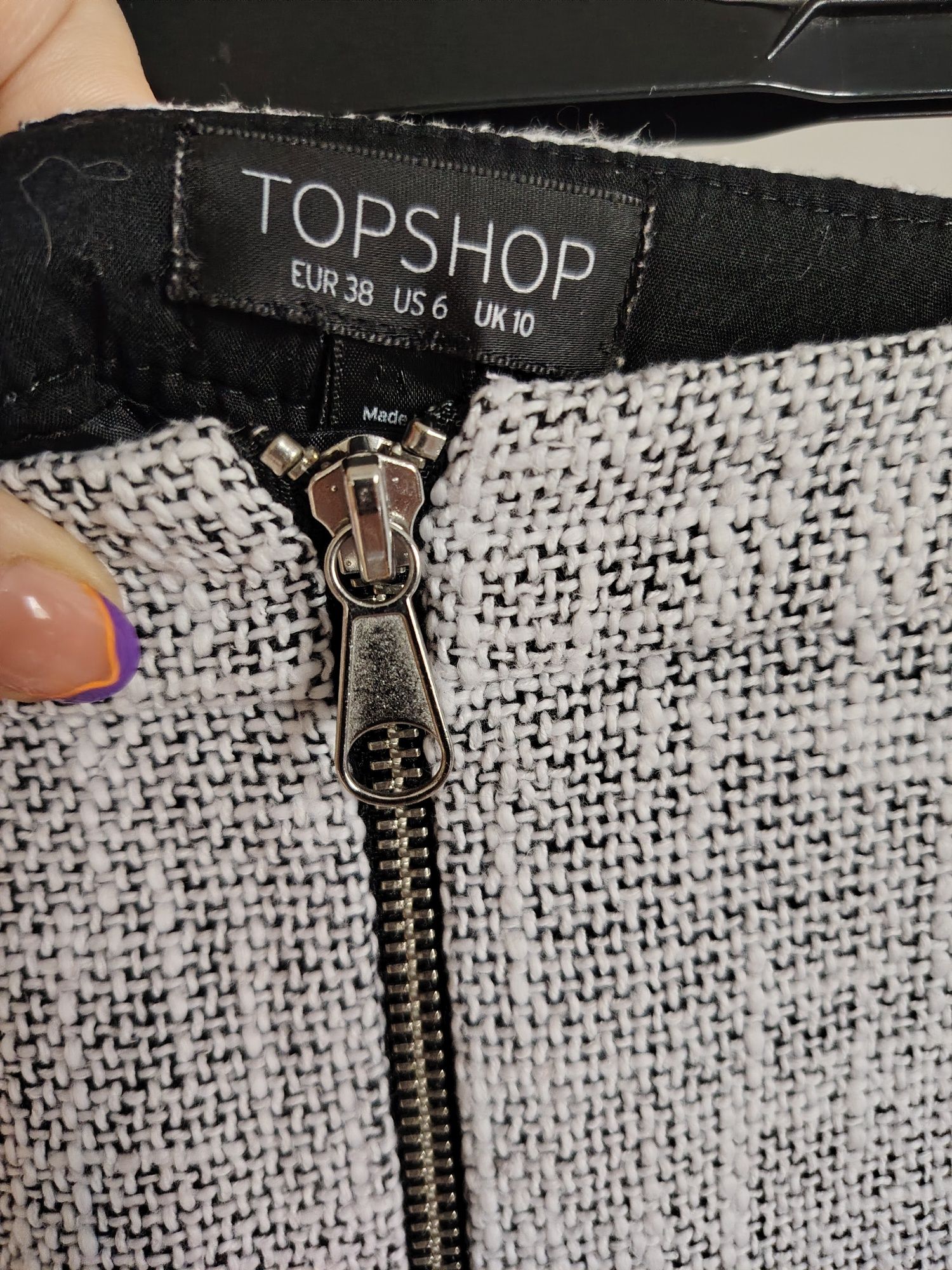 Topshop spódnica damska mini z kieszeniami 38
