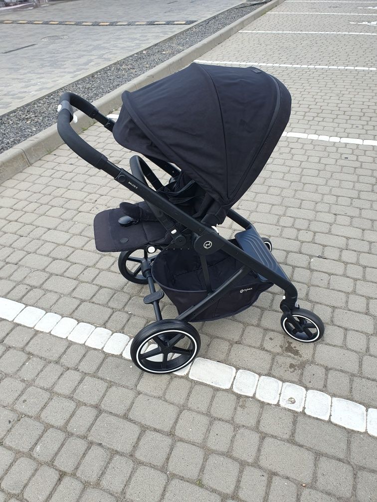 коляска 2 в 1 cybex balios s lux deep black