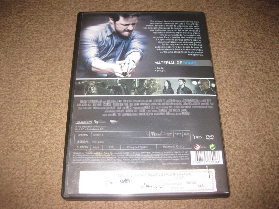 DVD "Conspiração Explosiva" com James McAvoy
