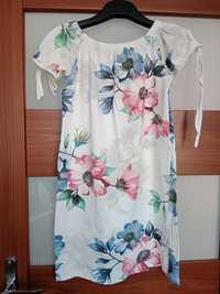Sukienka mini floral hiszpanka kwiaty XS 34 S 36