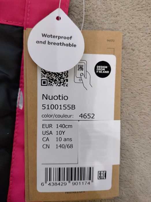 Зимова курточка Reima для дівчинки. оригінал р.140+6см