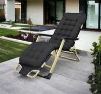 Fotel leżak plażowy turystyczny nowy kolory  szary/czarny