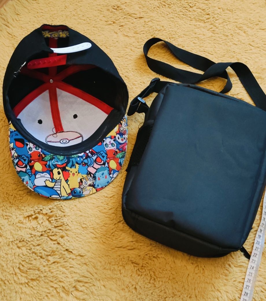 Zestaw Pokemon Pikatchu czapka torebka śniadaniówka