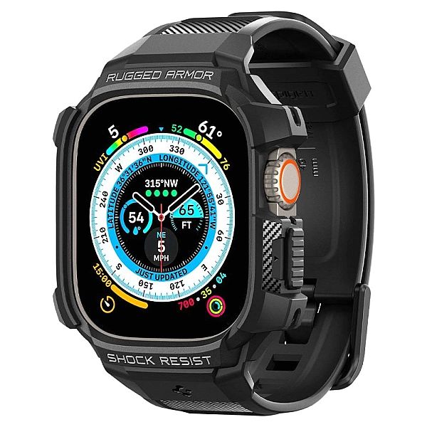 Spigen Rugged Armor "Pro" Apple Watch Ultra (49 Mm) Black