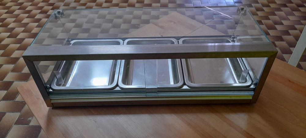 Vitrine de vidro para bolos ou petiscos