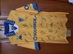 camisola estoril oficial autografada pelo plantel