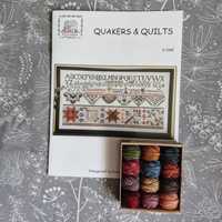 Буклет і нитки, вишивка хрестиком, Rosewood Manor Quakers&Quilts S-116