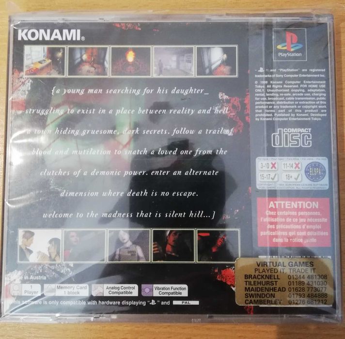 Silent Hill PSX Stan Bardzo dobry Kolekcjonerski gra na konsole play