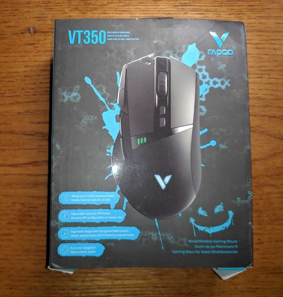 Мышь игровая беспроводная 2.4Ггц  RAPOO VT350 проводная