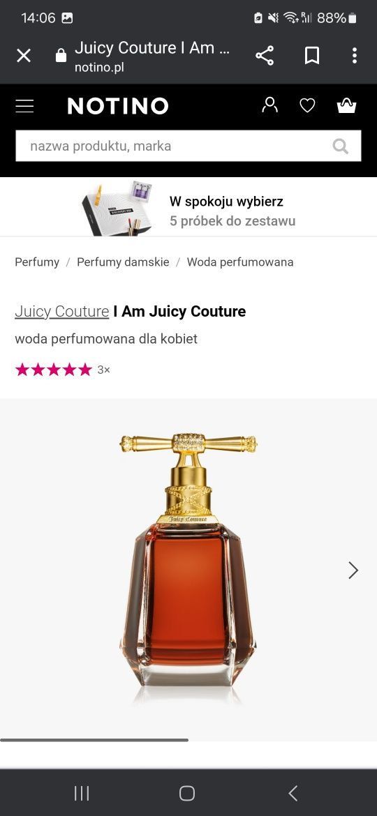 Woda perfumowana Am Juicy Couture
Juicy Couture I Am Juicy Couture wod