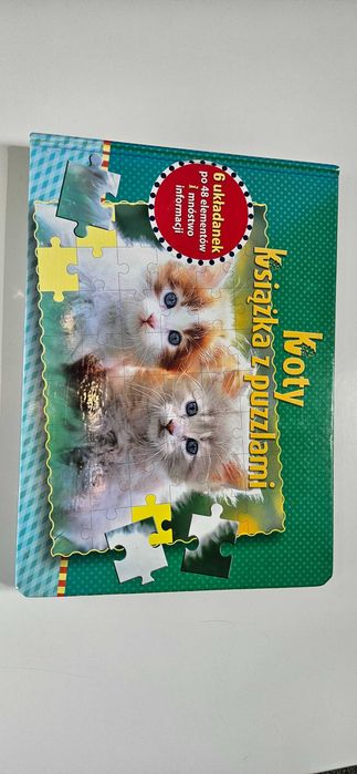 Ksiażka edukacyjna z puzzlami