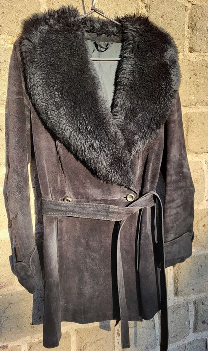 Płaszcz skórzany damski - vintage