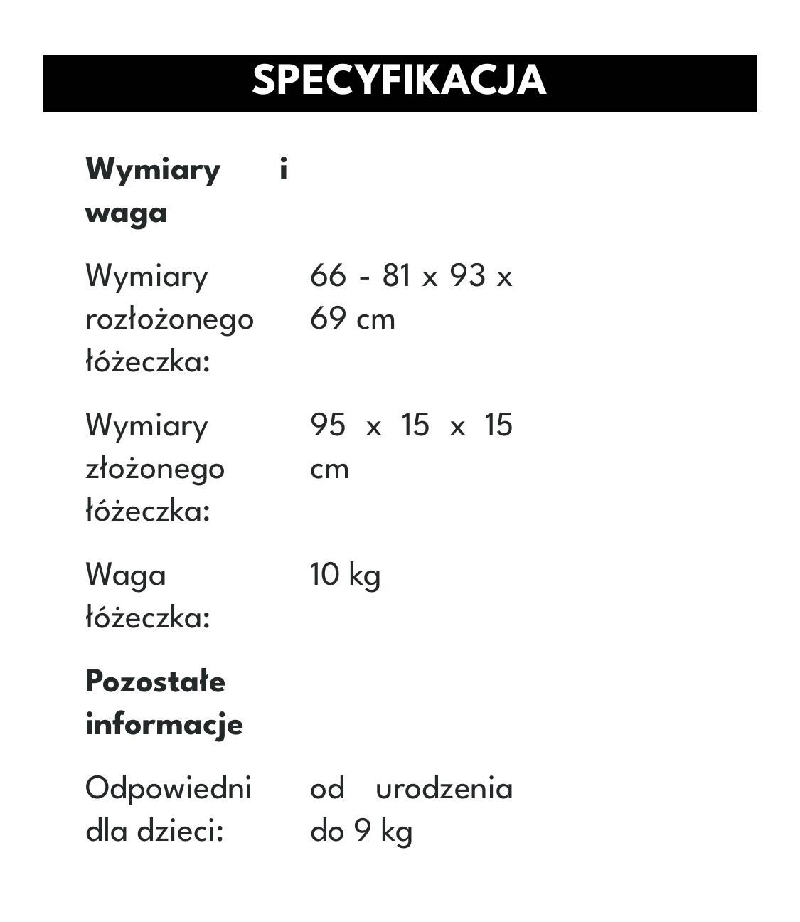 Łóżeczko dostawne