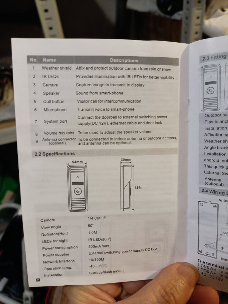 Dzwonek do domu z przeniesieniem na telefon wifi na