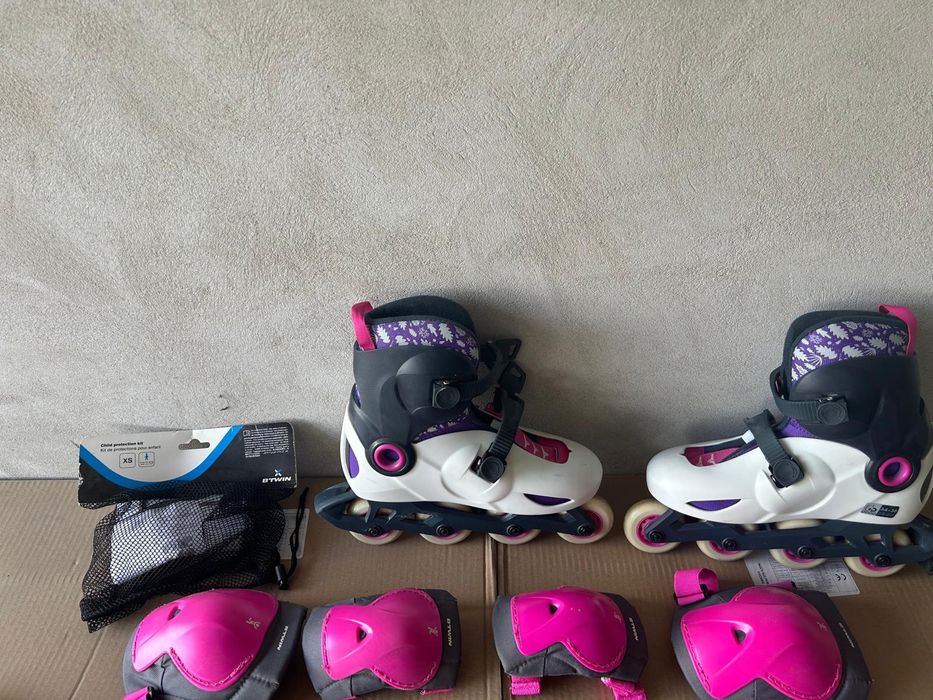 Rolki dziecięce rozmiar 34 36 stan idealny