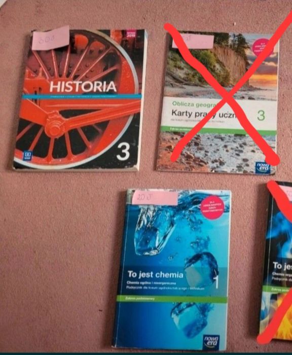 Podręczniki i karty pracy do szkoly średniej