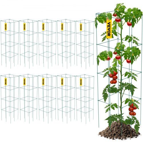 Gaiolas de tomate  Gaiola de suporte para plantas, 10 pacotes de aço q