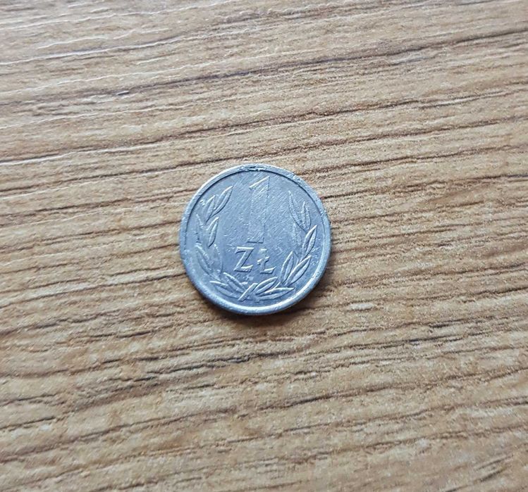 1 złoty moneta ze znakiem mennicy 1989