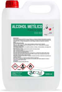 Álcool metílico | Metanol | Álcool para queimar | 5L | 100% Puro