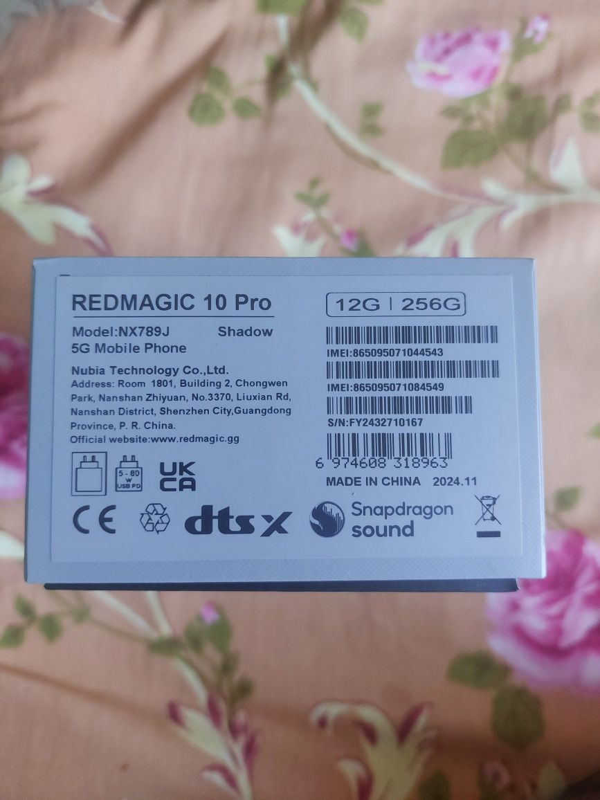 Redmagic 10pro 12/256gb
