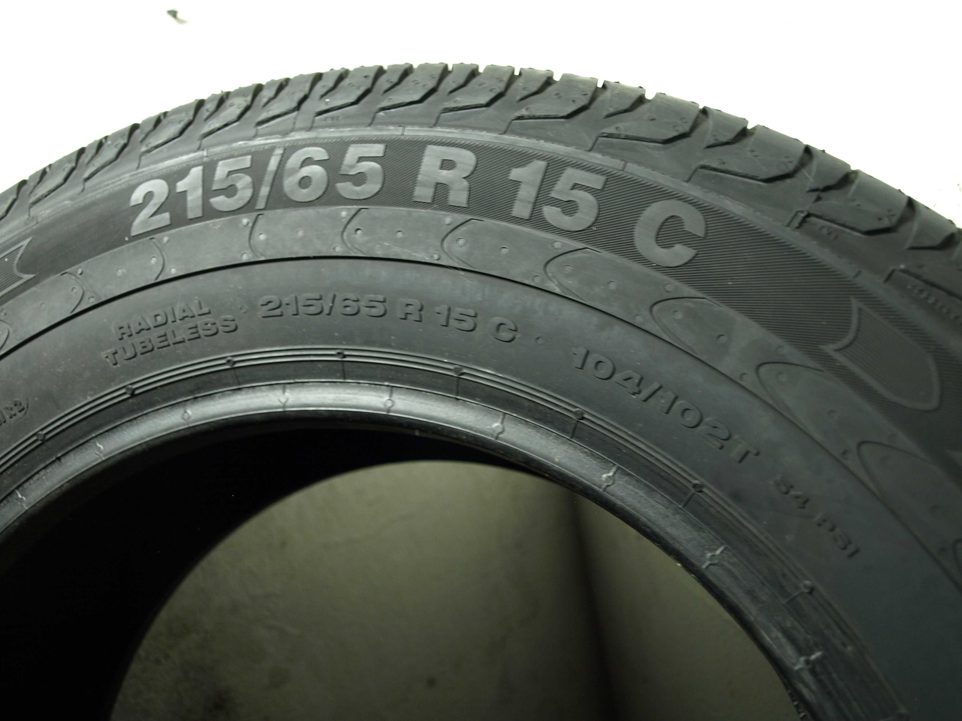 2 szt Nowe opony letnie Continental 215/65r15C Bus Dostawczy
