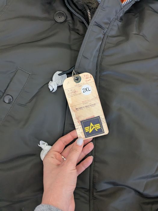 Куртка Аляска N-3B Slim fit оливкова, розмір XXL і 3ХL - USA