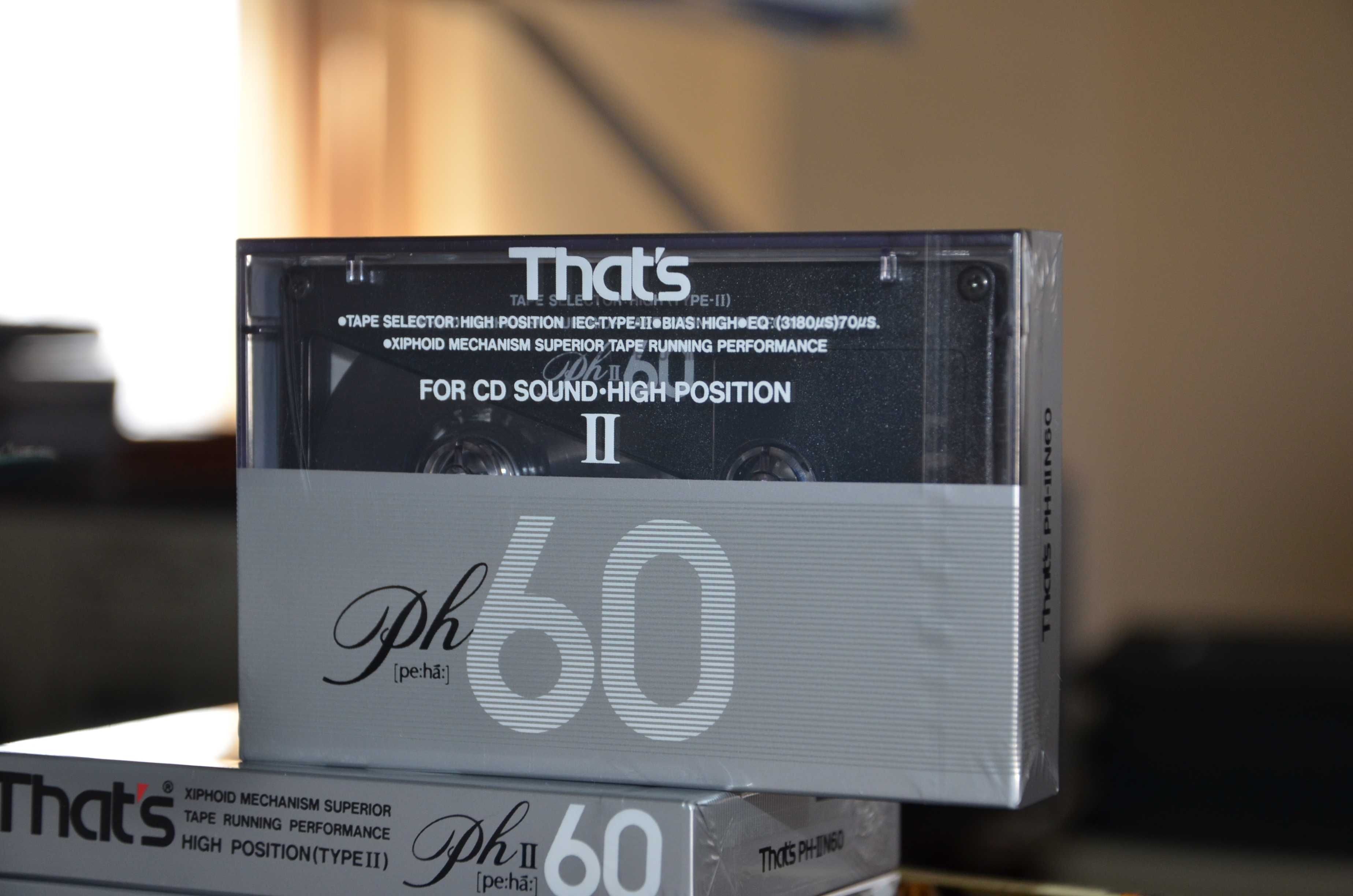Новая редкая аудиокассета THAT'S PH II 60 Made in Japan
