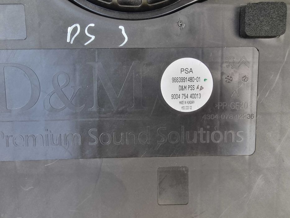 Citroen DS3 Glosnik basowy subwoofer wbudowany