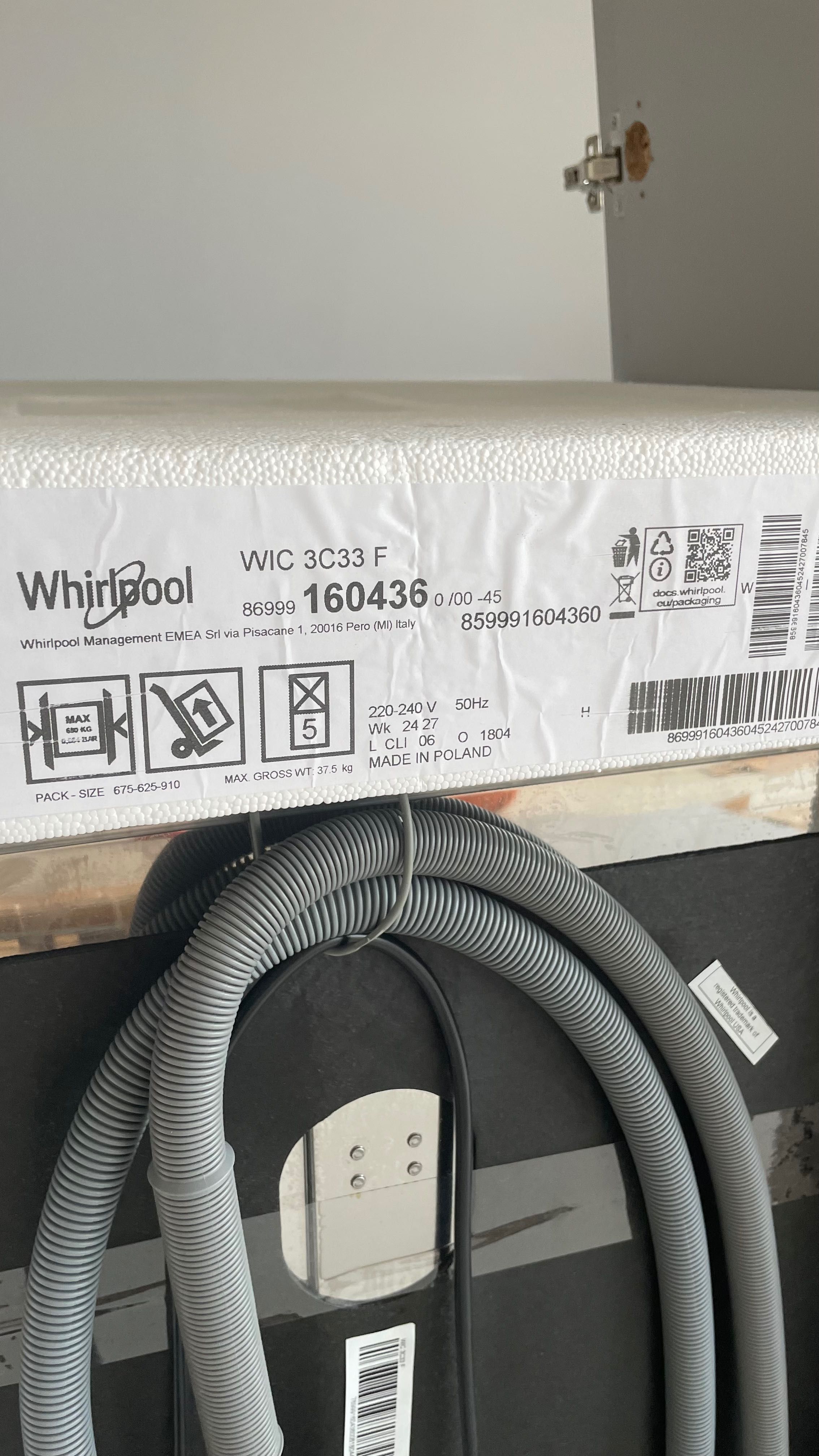 Nowa zmywarka do zabudowy Whirlpool 3C33F 60cm A+++  możliwość dostawy