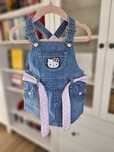 Sukienka ogrodniczka jeansowa Hello Kitty H&M rozm. 68