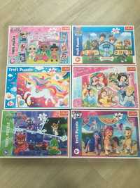 Puzzle 5 lat LOL Psi Patrol Jednorożce Pony Kucyki