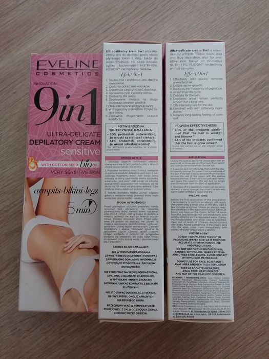 Krem do depilacji Ultradelikatny 9w1 pachy bikini nogi w 5min