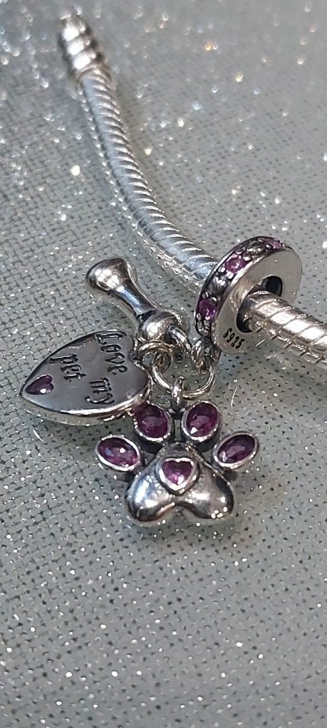 Charm- love my pet S925