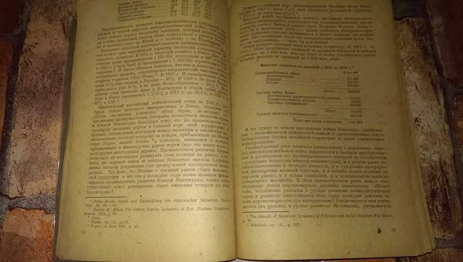 1933г. Экономическое развитие Японии,  тираж 10000  эпоха Сталина