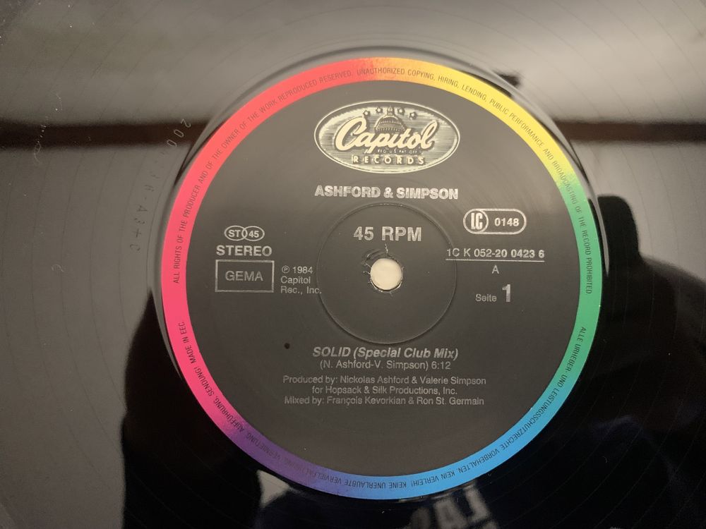 Пластинка Ashford & Simpson - Solid 12” Maxi-Single 1984 Capitol