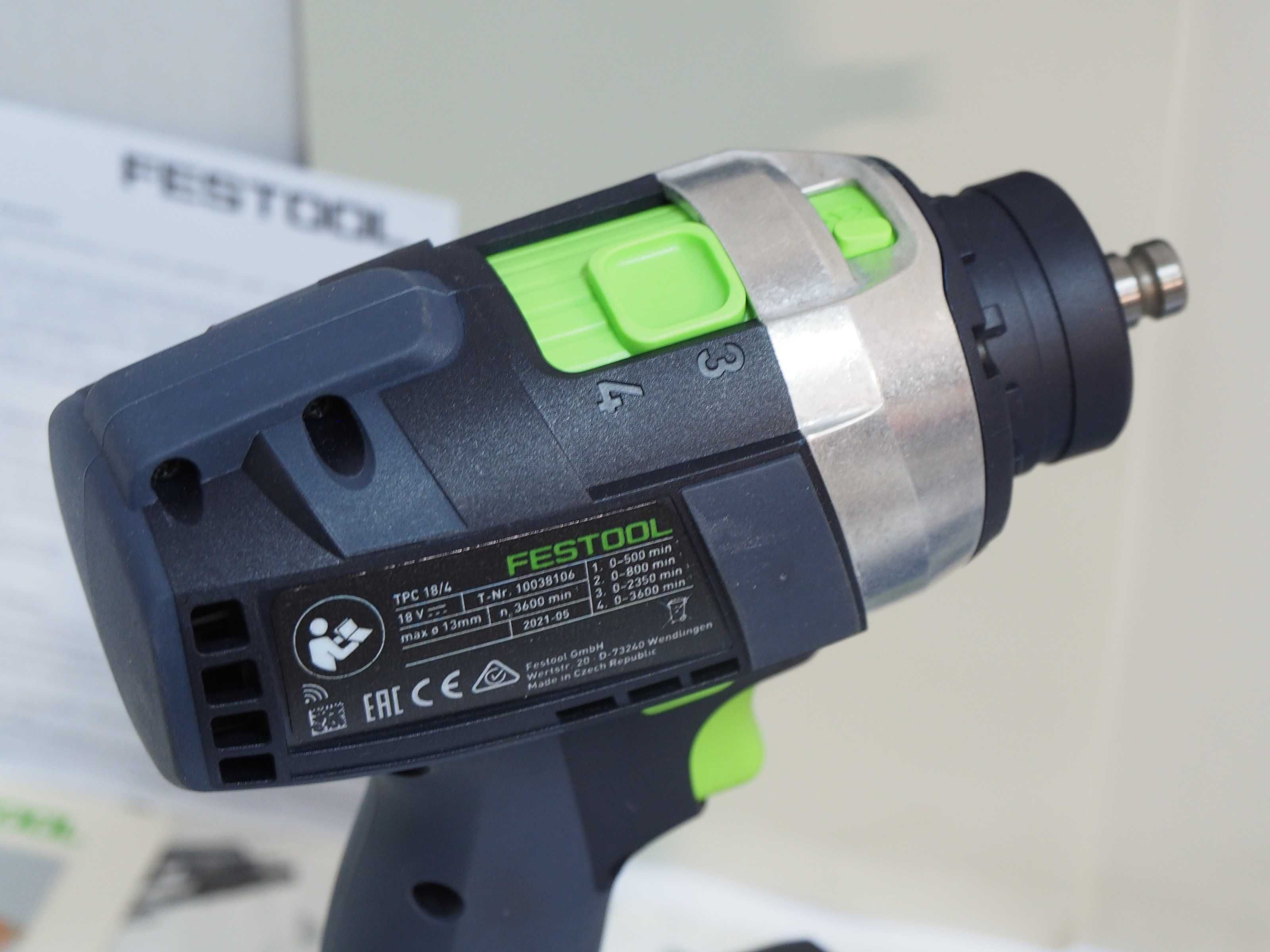 FESTOOL TPC 18/4 wkrętarka 4 biegi udar bezszczotkowa Quadrive 75Nm