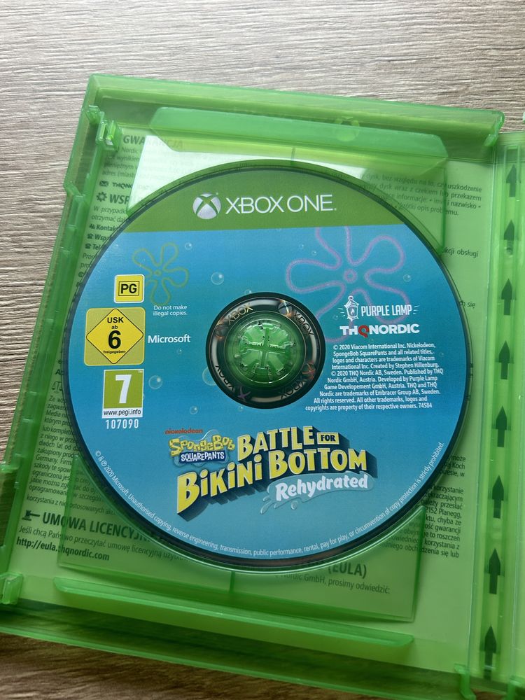 Battle for Bikini Bottom Rehydrated Spongebob Kanciastoporty XBOX ONE